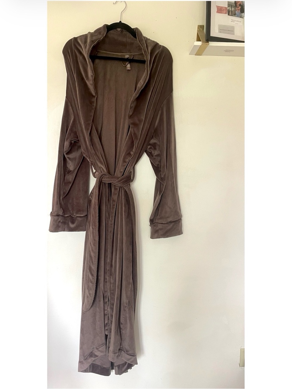 SKIMS Velvet Robe - Taupe
